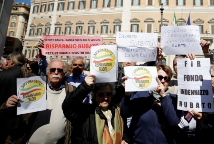 Fir: una manifestazione a Roma dei risparmiatori traditi dalla banche risolte tre incontri