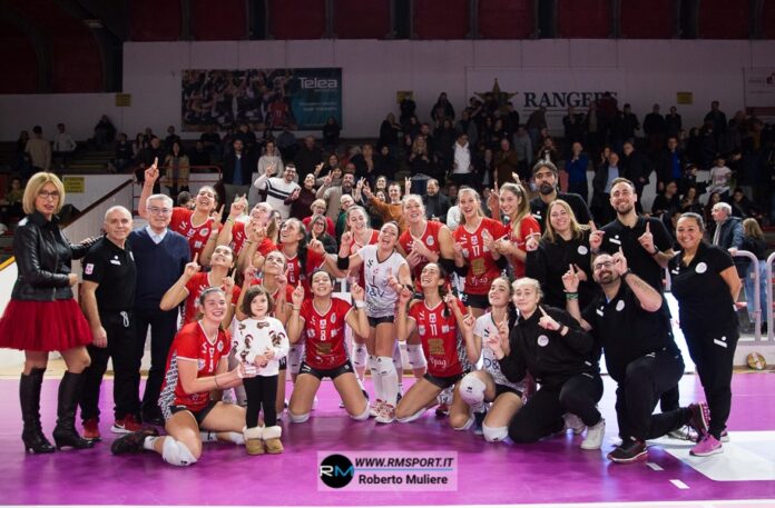 Ipag Sorelle Ramonda Montecchio dopo la vittoria con Anthea Vicenza Volley