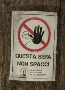 Movimento Italia Sociale Vicenza, manifesto anti spaccio