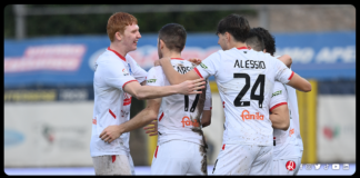 Le dichiarazioni di mr. Modesto, Scarsella e Corradi al termine di Viterbese-LR Vicenza di Coppa Italia Scarsella (Lr Vicenza) festeggia