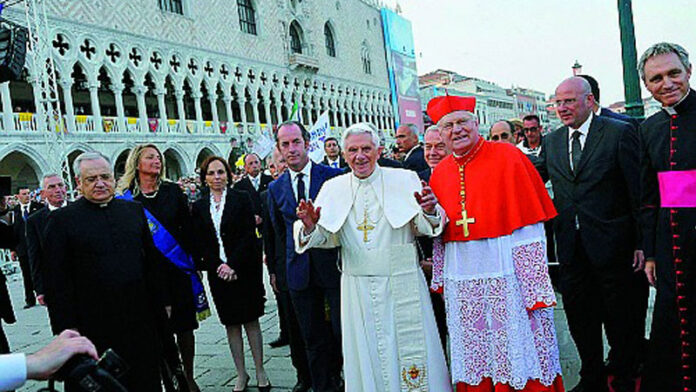 Zaia con papa Benedetto a Venezia