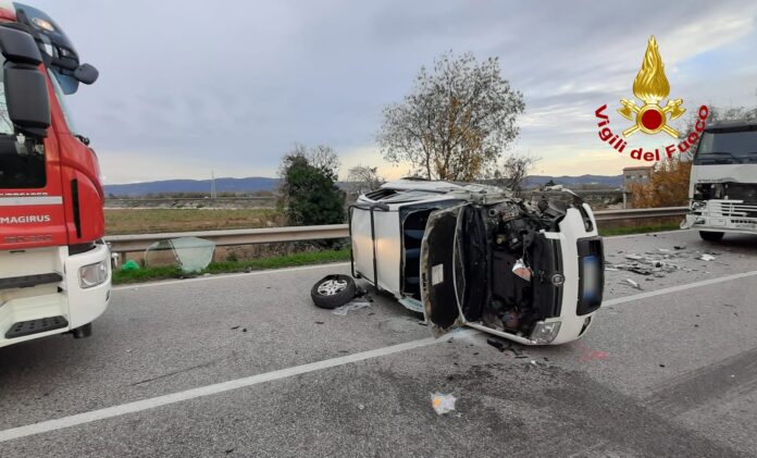 bimba e nonna ferite incidente stradale monebello vicentino