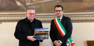 A Palazzo Trissino il benvenuto del sindaco Rucco al vescovo Giuliano