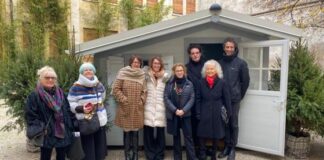 Vicenza, Babbo Natale a Palazzo Cordellina con bosco e casetta di legno babbo natale