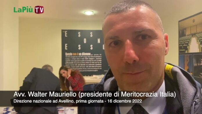 Walter Mauriello, direzione nazionale di Meritocrazia Italia