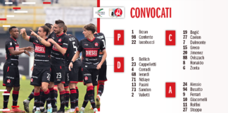 L’elenco dei 25 giocatori biancorossi convocati per Virtus Entella – LR Vicenza Convocati Virtus Entella LR Vicenza