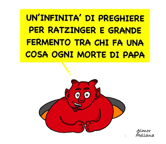 MORTO UN PAPA SE NE DIMETTE UN'ALTRO, by Almor e Claudio Mellana