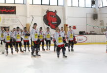 Hockey in line: buon anno dai Diavoli Vicenza Mc Control Diavoli Vicenza, saluto al pubblico (foto Vito De Romeo)