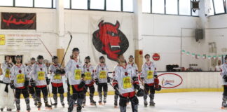 Hockey in line: buon anno dai Diavoli Vicenza Mc Control Diavoli Vicenza, saluto al pubblico (foto Vito De Romeo)