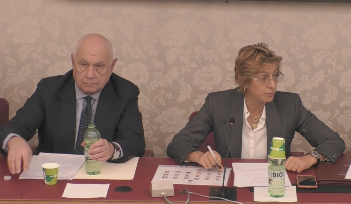 Ministro Carlo Nordio e Giulia Bongiorno, presidente commissione giustizia del senato