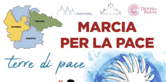 Diocesi di Vicenza, Padova e Treviso in marcia insieme per la pace da Fellette di Romano d’Ezzelino a Bassano del Grappa Tre Diocesi marcia per la pace