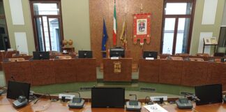 Il centrodestra unito per il governo della provincia di Vicenza: lo affermano Giovine (FdI), Frison (Lega), Zanettin (FI) e Franzè (UdC) Sala del consiglio della Provincia Vicenza