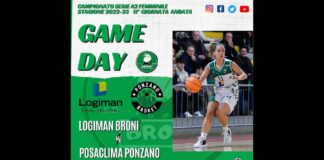 Basket A2 F, tredicesima di andata: Logiman Broni – VelcoFin InterLocks Vicenza