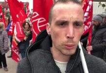Vigilanza privata e sciopero in Veneto: video interviste al presidio FILCAMS CGIL a Vicenza davanti a uffici Gruppo Battistolli Vigilanza privata: Emy Francato, lavoratore