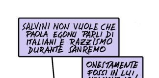 Il Festival della politica. La p minuscola non è casuale Festival di Sanremo con Egonu, italiani mica razzisti per Salvini! di Almor e Claudio Mellana