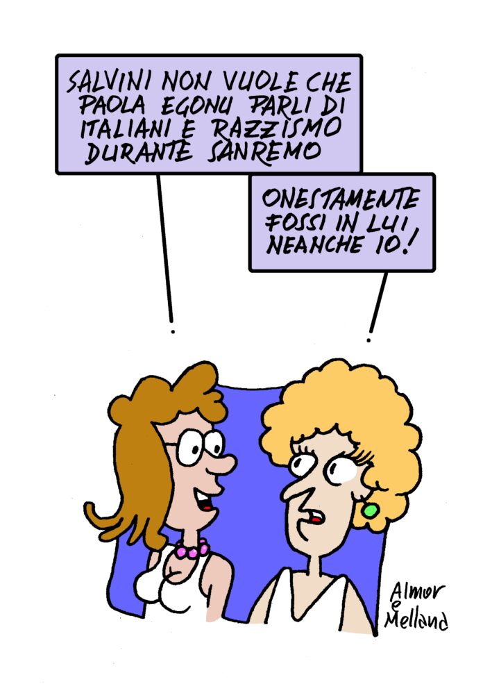 Festival di Sanremo con Egonu, italiani mica razzisti per Salvini! di Almor e Claudio Mellana