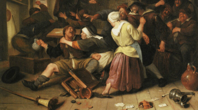 Jan Steen: Giocatori d’azzardo litigano