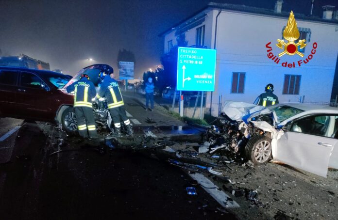 Vigili del fuoco in azione