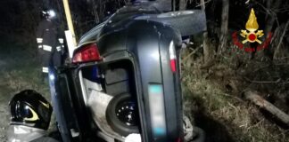 Cartigliano, si rovescia automobile in Via delle Industrie: ferita la conducente