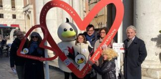 San Valentino Vicenza: installate in città sagome per selfie a forma di cuore San Valentino