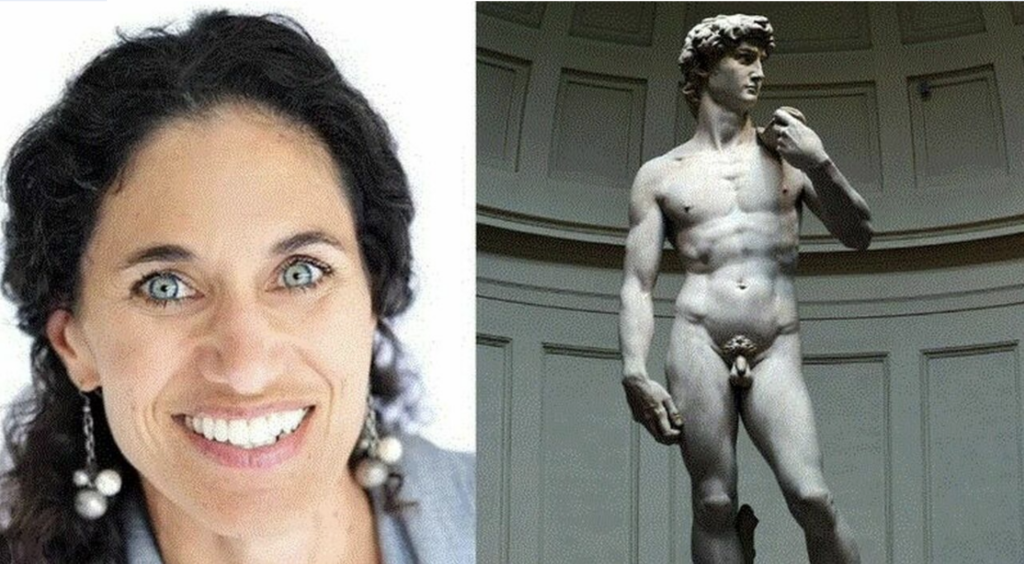 Hope Carrasquilla preside della Classical School di Tallahassee, in Florida, e il David di Michelangelo