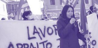 Annarita Simone: La Comune aderisce alla manifestazione del 1° maggio a San Pio X. “Giù le armi, su i salari!” Annarita Simone