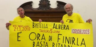 Gandhi a Vicenza? Solo per 10 minuti se lo emulano Rolando e Donadello. Il centrosinistra romano e vicentino: quando il potere dà alla testa Comitato dell’Albera: Giovanni Rolando e Fiorenzo Donadello, gli "irriducibili"