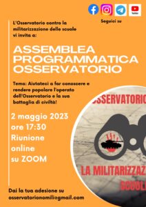 Assemblea Osservatorio 2 maggio 2023