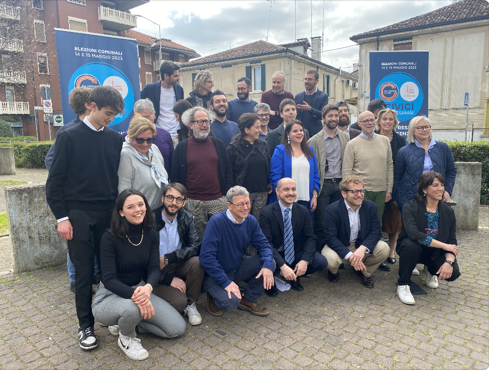 Pupillo e Young con i candidati di “Civici con Possamai”