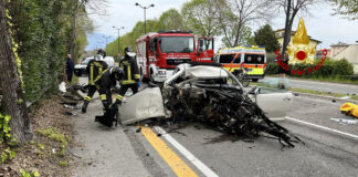 Auto contro un albero a Bassano del Grappa: gravemente ferito giovane autista auto contro albero ferito giovane bassano del grappa