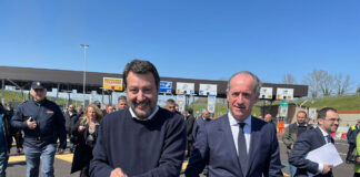 Pedemontana Veneta: aperto il raccordo con A27. Salvini: “Porterà un grande impatto ambientale ed economico” pedemontana veneta interconessione A27 luca zaia salvini