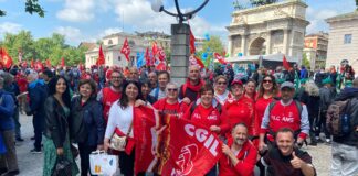 CGIL Vicenza: in 500 a Milano. Zanni: “No al Governo su sanità pubblica, fisco, caro vita, pensioni pubbliche, lavoro, sicurezza sul lavoro e casa” Cgil Vicenza a Milano