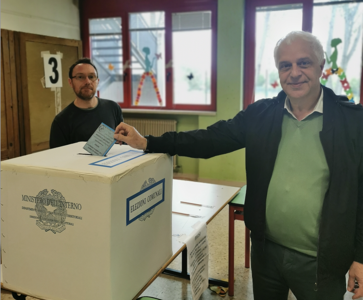 Claudio Cicero al voto