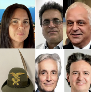 Da sx in senso orizzontale Simone, Crescioli, Cicero, Bortolotto, Zoppello, Cappello Alpini