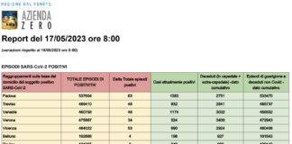Covid Veneto 17 maggio: 262 casi, 2 morti. A Vicenza 53 nuovi casi e 1 decesso. La tabella delle province Dati casi Covid per provincia in Veneto al 17 maggio ore 8