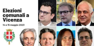 Elezioni amministrative a Vicenza, alle 19 il 43,67% di affluenza: tra i 7 candidati sindaco hanno votato, fotografati, i 5 residenti a Vicenza Elezioni amministrative Vicenza 2023 candidati sindaco