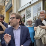 Giacomo Possamai dibatte con i portavoce Assemblea permanente NOT (No Tav) a Vicenza