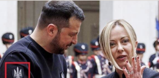 Simbolo nazifascista e neofascista su maglia di Zelensky a Roma, Maurizio Acerbo (PRC – Unione Popolare): “Un omaggio a Giorgia Meloni?” Zelensky con maglia con simbolo neofascista a Roma con Meloni