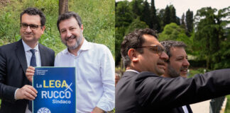 Rucco tra ministri, assessori regionali e questione rifiuti: così il candidato sindaco di Vicenza per Cdx si avvicina al ballottaggio Francesco Rucco e Matteo Salvini consiglio dei ministri