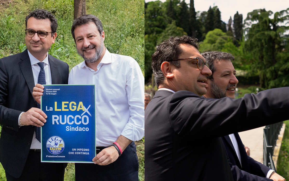 Francesco Rucco e Matteo Salvini consiglio dei ministri