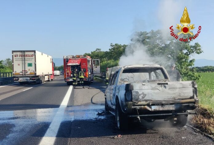 incendio pick-up su a31