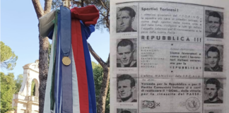 2 giugno. Con Possamai a Vicenza e Sala e Sbrollini a Roma, Rolando ricorda: “Medaglia risorgimentale della Bandiera una copia, Grande Torino repubblicano” 2 giugno, la bandiera di Vicenza con la medaglia risorgimentale copia di quella donata come Oro della Patria e messaggio del Grande Torino