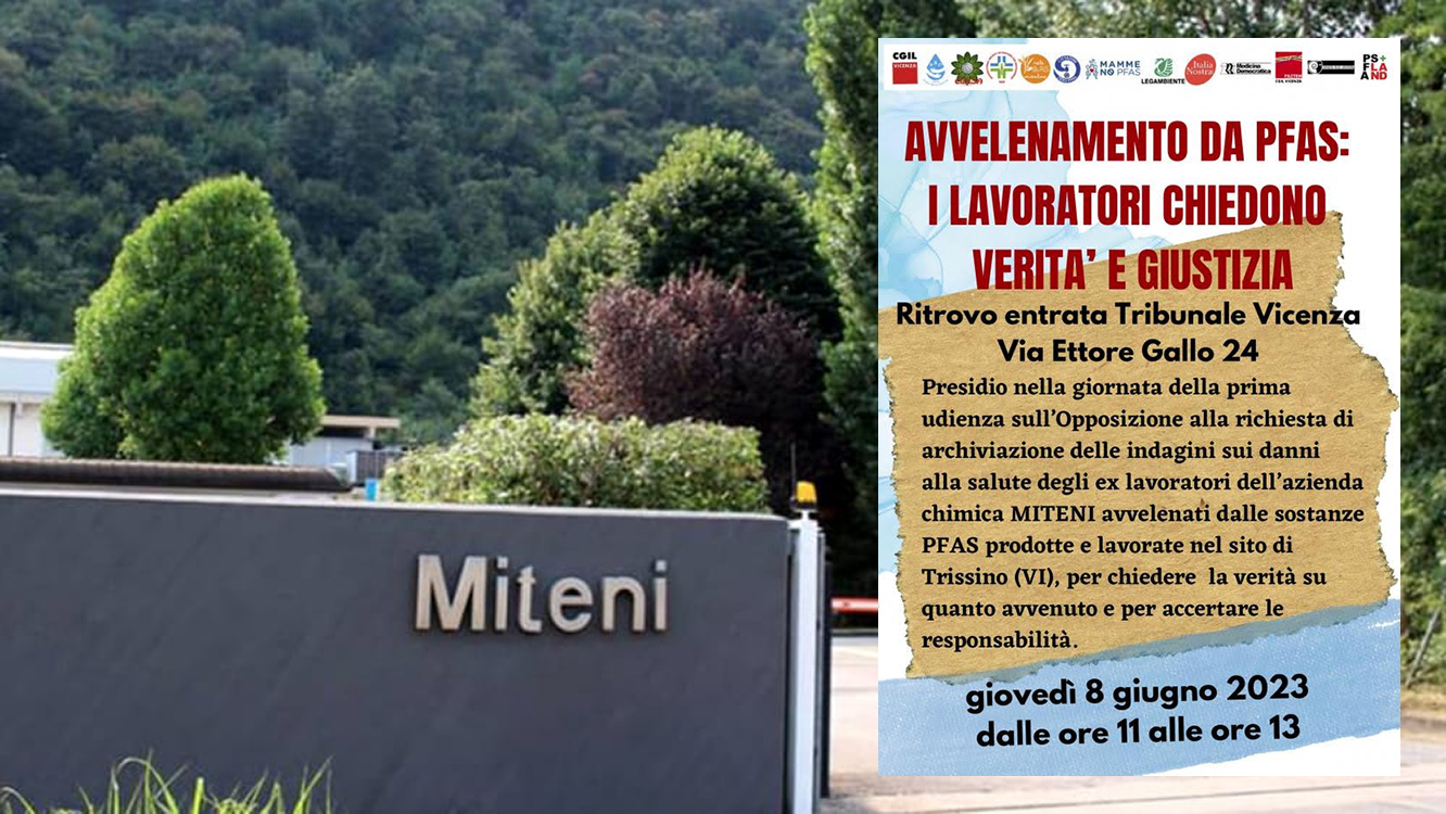 Miteni presidio udienza caso