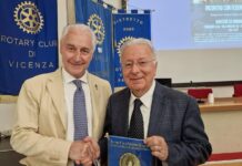 Rotary Cornaro Piscopia di Vicenza, a due anni dalla fondazione presidente Gilberto Padovan traccia il bilancio delle attività Rotary Cornaro