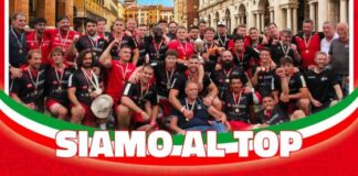 Rangers Rugby Vicenza, festeggiamenti in centro storico per il titolo di campioni d’Italia