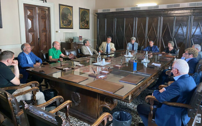 riunione sindaci del vicentino a palazzo trissino