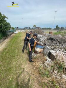 GdF Vicenza, militi in azione nella discarica