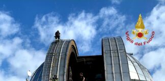 Maltempo, ad Asiago scala in ferro dell’osservatorio astronomico danneggiata dal vento