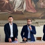 VIOFF, Vicenzaoro Fuori Fiera: edizione “Golden Experience” ViOFF, presentazione. Da sinistra: Vittoria Muraro Ceo Meneghini & Associati, assessore ai grandi eventi Leone Zilio, sindaco Giacomo Possamai, Marco Carniello, Global Exhibition Director Jewellery & Fashion di IEG