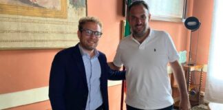 Il sindaco di Vicenza Giacomo Possamai riceve il presidente di Anci Veneto e sindaco di Treviso Mario Conte